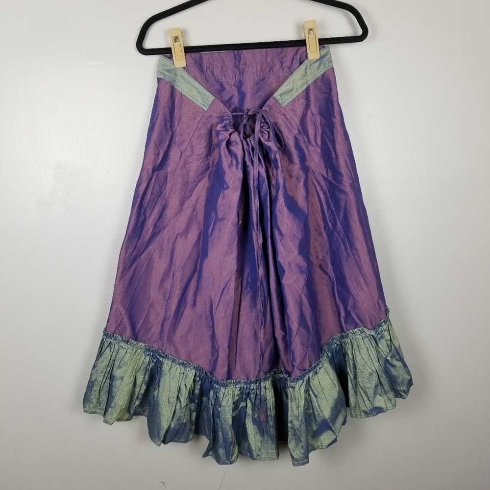 Poupette st barth iridescent drawstring skirt